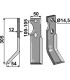 Rotary tine, left model