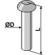 Button head rivet Ø7x25