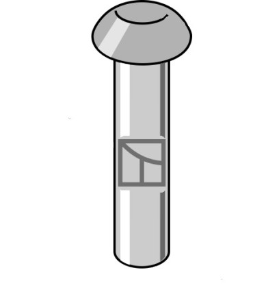 Button head rivet Ø7x25