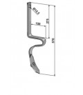 Track eradicator tine with share