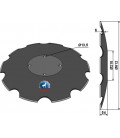 Notched disc Ø612x6