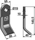 Y-blade 140,5x50mm