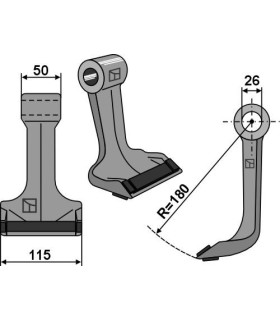 Pruning hammer 115x50mm - PTA