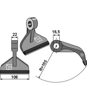 Pruning hammer 108x22mm - PTA