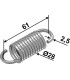 Extension spring 61xØ2,5xØ28