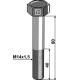 Hexagon bolt M14x1,5x80 without nut