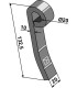 Flail 132,5x20mm