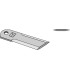 Straw chopper flail blade