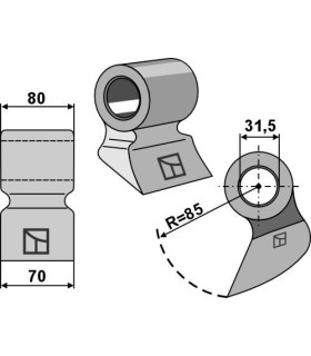 Pruning hammer 70x80mm