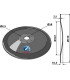 Seed drill disc Ø319x2,5