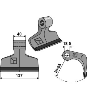 Pruning hammer 137x40mm - PTA
