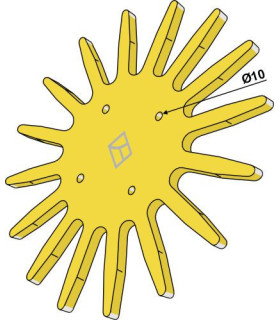 Finger weeder Ø370mm