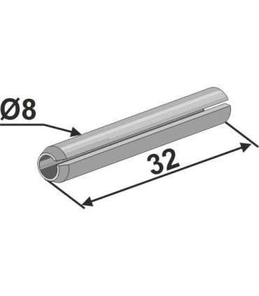 Clamping pin - Ø8x32