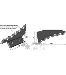 Kniv Foderblandare Keenan hö 207mm Tjocklek 6mm