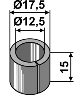 Bussning 15xØ12,5xØ17,5