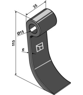 Slaga Kverneland 115x35mm