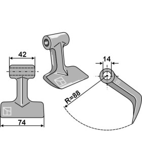 Hammarslaga McConnel 74mm/42mm Ø14mm
