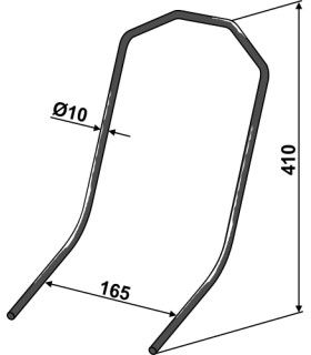 Efterharvspinne Ø10mm Väderstad Spirit