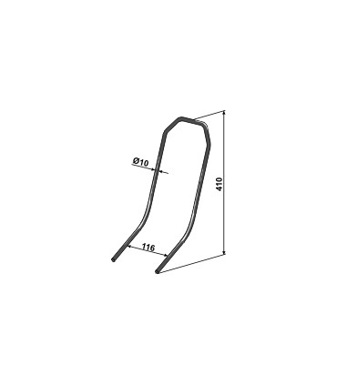 Efterharvspinne Ø10mm Väderstad Spirit Inspire
