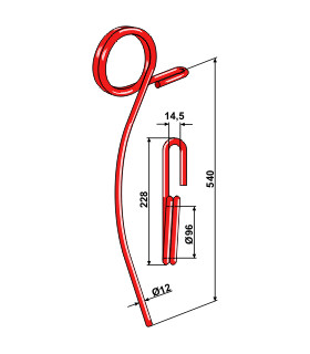 Efterharvspinne halm Ø12mm Väderstad Carrier