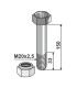 Bult M20x2,5x150 - 10.9 inkl låsmutter