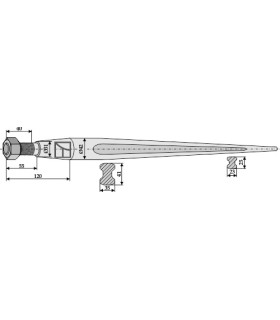 Spjut Stengrep M28 1200mm nr18