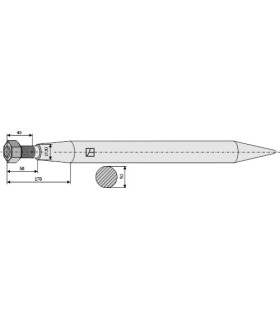 Spjut M28 820mm nr36 Redrock