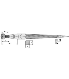 Spjut  M28 910mm n33  Redrock