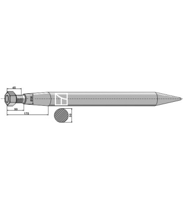Spjut  M28 980mm n25  Redrock