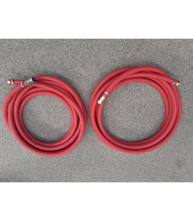 Slangset 2x5m 1tum med honkoppling med stopp