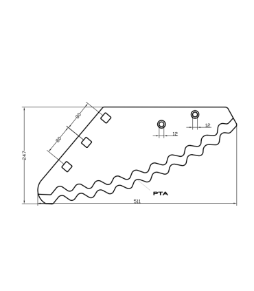 Kniv Foderblandare Hårdmetall 6mm Faresin