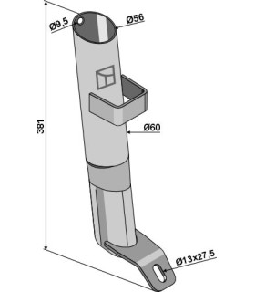 Slurry injection pipe Ø56