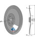 Seed drill disc Ø380x3 - compl.