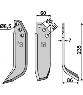 Blade, right model