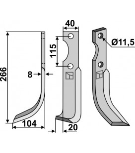 Blade, left model