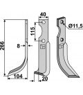 Blade, left model
