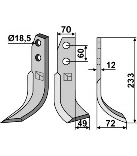 Blade, right model