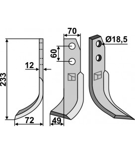 Blade, left model