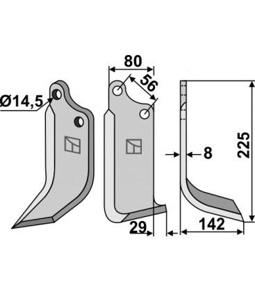 Blade, right model