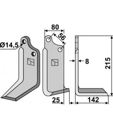 Blade, right model