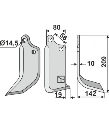 Blade, right model