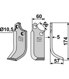 Blade, right model