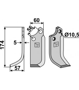 Blade, left model
