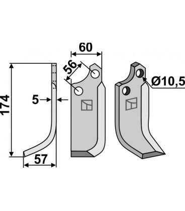 Blade, left model