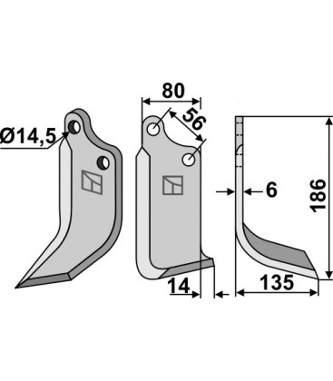 Blade, right model