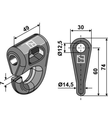 Shackle - quick change system
