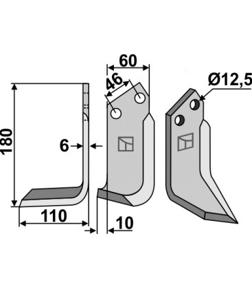 Blade, left model