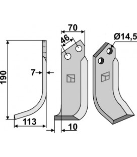 Blade, left model