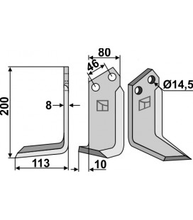Blade, left model