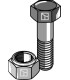 Hexagon bolt M10x1x35 with self-locking nut